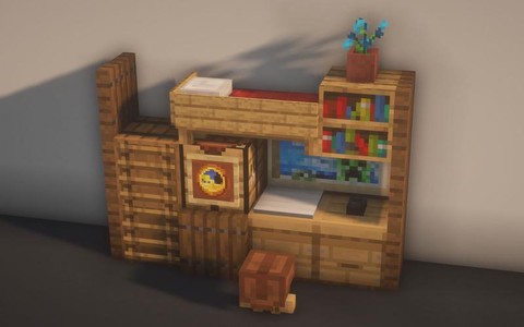 我的世界怎么做上下床