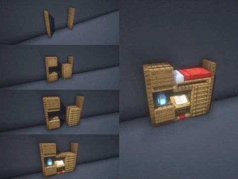 我的世界怎么做上下床[图1]