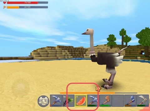 迷你世界鸵鸟爱吃什么