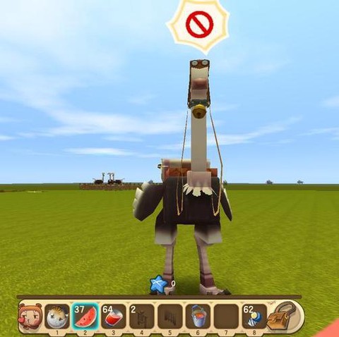 迷你世界怎么骑鸵鸟